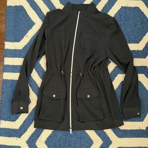 Black zip up jacket